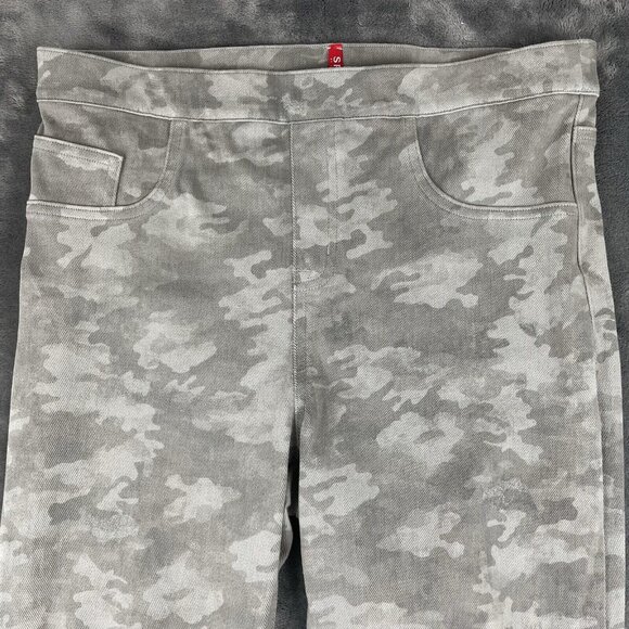 Spanx Jeggings Grey Camo Prink Skinny Pull On Size l Large - Picture 3 of 8